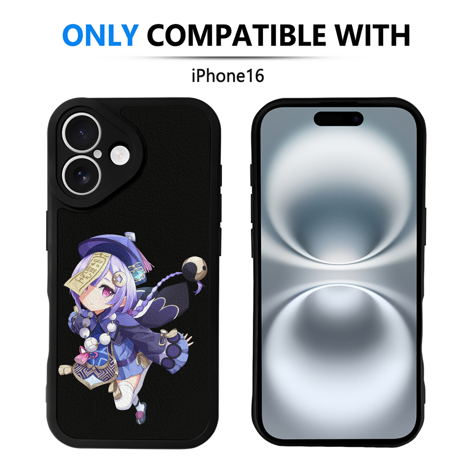 げんし神 七七 なな  genshin Nana 【iPhone 16シリーズ対応】シリコンスマホケース（レザー調） 材質：シリコン